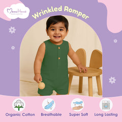 Baby Romper | Sleeveless Romper For New Born | Organic Cotton Super Soft Baby Sleepsuit | Pack of 1