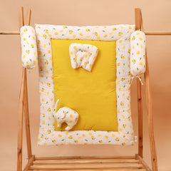 Hospital Kit for Newborn baby | Organic Cotton Gift Set | Lemon | 13 Items
