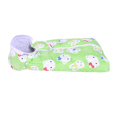Mom's Home Baby Cotton Sleeping cum carrying Nest Bag -Green