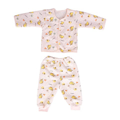 Unisex Baby Cotton Suit-1 Pajama and 1 Shirt- Yellow Fish