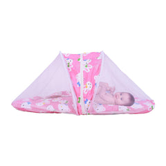 Baby Cotton Mosquito Foldable Net Bedding- Pink