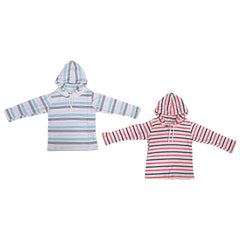Baby Hoody Top - Stripe- Pack of 2