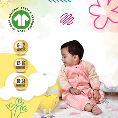 BABY WARM COTTON UNISEX  FULL LENGTH ROMPER - YELLOW