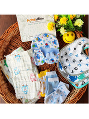 Moms Home supersoft Baby Organic cotton Muslin 12 pieces gift set