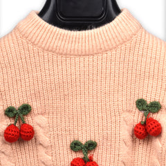 Organic Cotton Unisex Baby Winter Sweaters Strawberry Peach Pack of 1