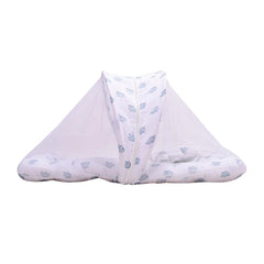 Baby Organic Cotton Muslin Foldable Mosquito Net Bedding and Sleeping cum carrying Nest Bag- Elephant