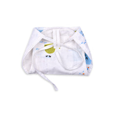 Baby Organic Cotton Printed Muslin Nappies Pack of - 3 Mix