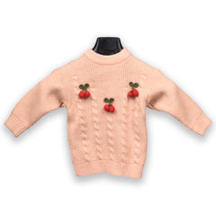 Organic Cotton Unisex Baby Winter Sweaters Strawberry Peach Pack of 1