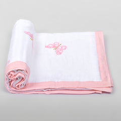 Baby Muslin Dohar- 100X100 CM-(0-3 Years)-Butterfly