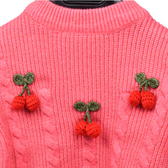 Organic Cotton Unisex Baby Winter Sweaters Strawberry Pink Pack of 1