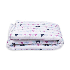 Baby Ac Quilt Blanket cum Bedspread- 0-3 Years - 100*120 cm - Triangle Print