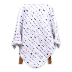 Baby Ac Quilt Blanket cum Bedspread- 0-3 Years - 100*120 cm - Triangle Print