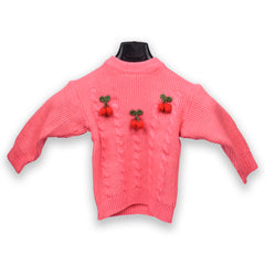 Organic Cotton Unisex Baby Winter Sweaters Strawberry Pink Pack of 1