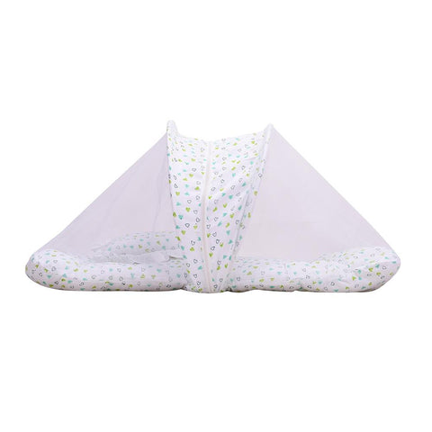 Baby AC Quilt blanket- 0-3 Year-110x120, Baby Organic Cotton Muslin Foldable Mosquito Net Bedding and  Sleeping cum carrying Nest Bag