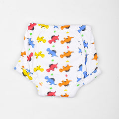 Baby Waterproof Pull up Potty Training Unisex Padded Underwear, Car & Daino - Pack of 2