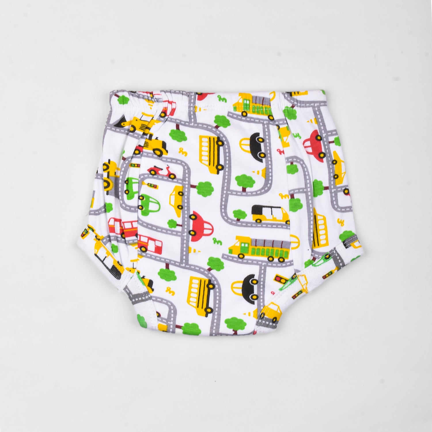 Baby Cotton Unisex Nappy Combo 1 Padded Underwear, 1 Printed Diaper - Multicolor - 3-6 Months