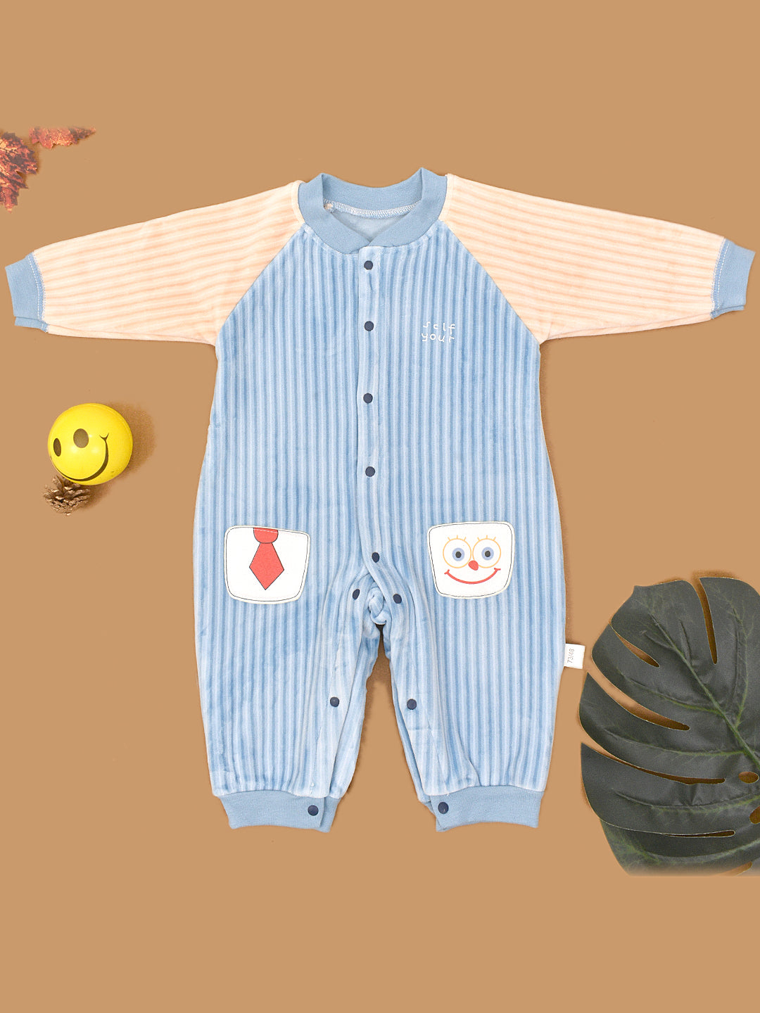 Moms Home Warm Cotton Unisex Baby Full Length Romper