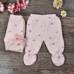 Baby Unisex Cotton Winter Gift Set 0-3 Months - Pink Mix Design