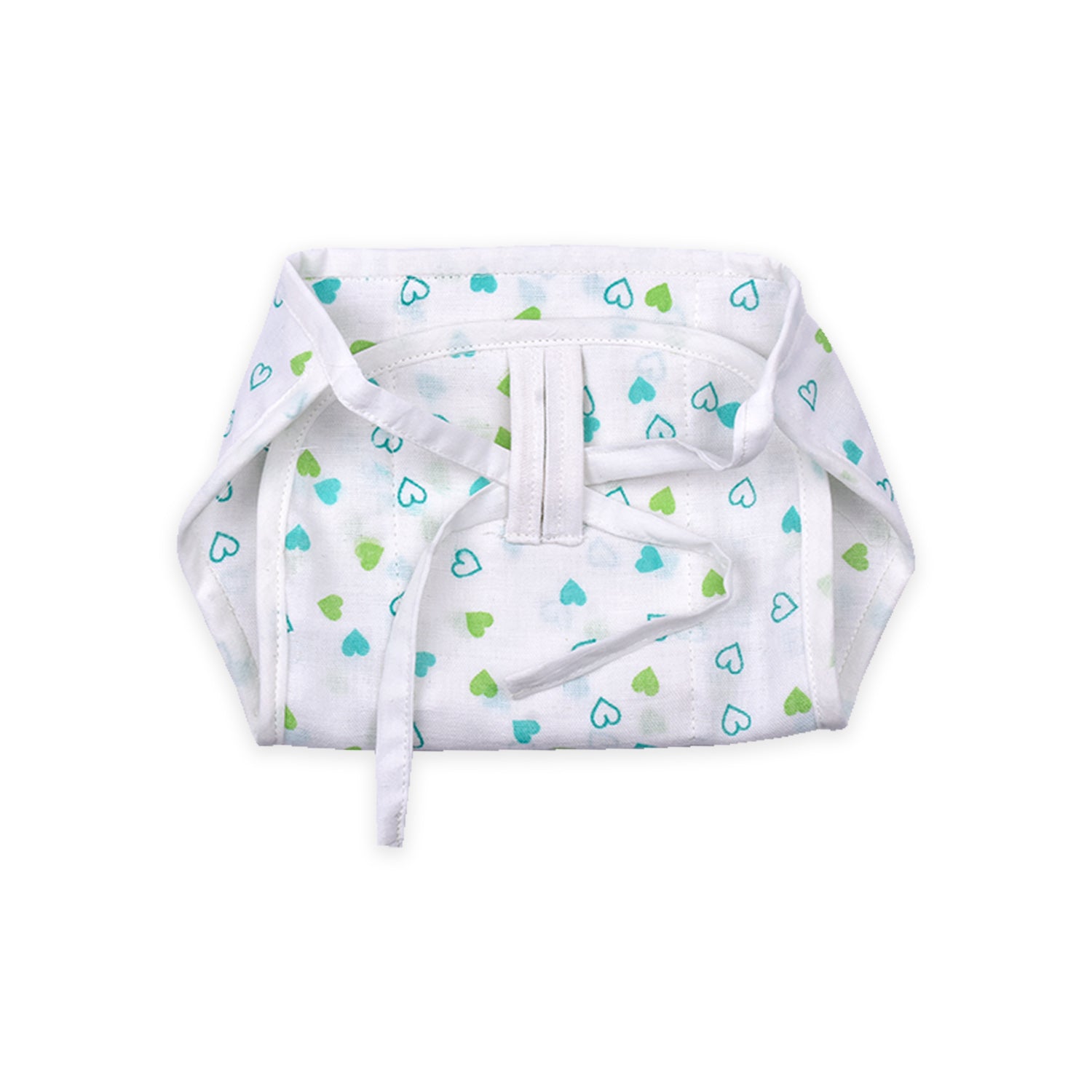 Baby Organic Cotton Printed Muslin Nappies Pack of - 3 Mix