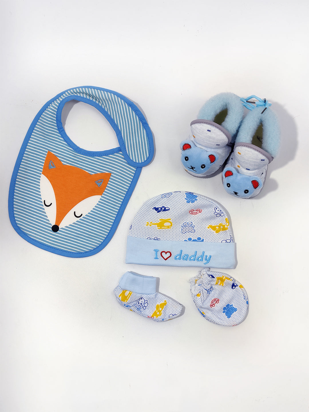 Moms Home Newborn Baby CMB, Bib, Shoes Set Combo, Gift Set
