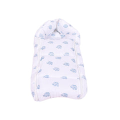 Baby Organic Cotton Muslin Foldable Mosquito Net Bedding and Sleeping cum carrying Nest Bag- Elephant