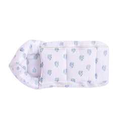 Baby Organic Cotton Muslin Sleeping cum carrying Nest Bag- Polka Dot- 0-8 Months