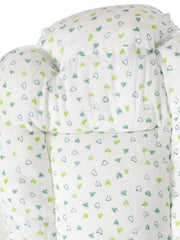 Baby Organic Cotton Muslin Sleeping cum carrying Nest Bag- Green Heart- 0-8 Months