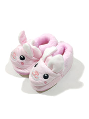 Footprints Soft First Walking Shoes For Unisex Baby Bootie with Rubber, Pink Rabit 6-9 Months