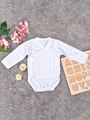 Baby Unisex Full Sleeves Onesie  - Pack of 2, Pink Flower, Pineapple - 0-3 months