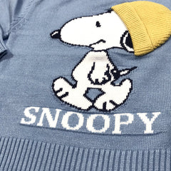 Moms Home Organic Cotton Unisex Baby Winter Sweaters Blue Snoopy