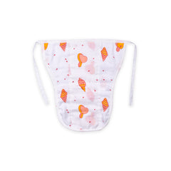 Baby Organic Cotton Printed Muslin Nappies Pack of - 3 Mix