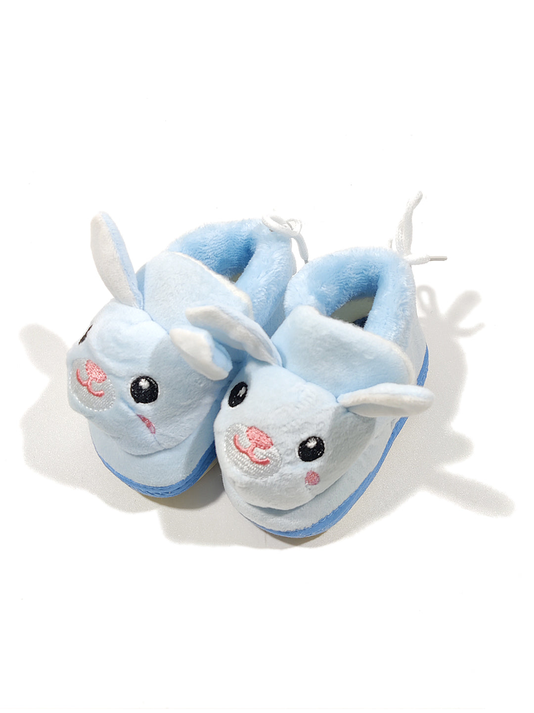 Footprints Soft First Walking Shoes For Unisex Baby Bootie with Rubber, Blue Rabit 6-9 Months