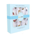 New Born Baby Organic Cotton Gift Set - 0-1 Year-1 Quilted Quilt &amp; Pack of 4 - Muslin , 1 Muslin Blanket, P3 Socks
