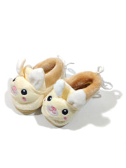 Footprints Soft First Walking Shoes For Unisex Baby Bootie with Rubber, Beige Rabit 6-9 Months