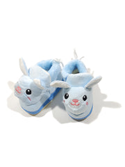 Footprints Soft First Walking Shoes For Unisex Baby Bootie with Rubber, Blue Rabit 6-9 Months
