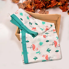 Baby Muslin Dohar- 100X100 CM-(0-3 Years)-Flamingo
