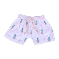 Baby Organic Cotton Unisex T-Shirt and Shorts Set - Pineapple