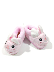 Footprints Soft First Walking Shoes For Unisex Baby Bootie with Rubber, Pink Rabit 6-9 Months