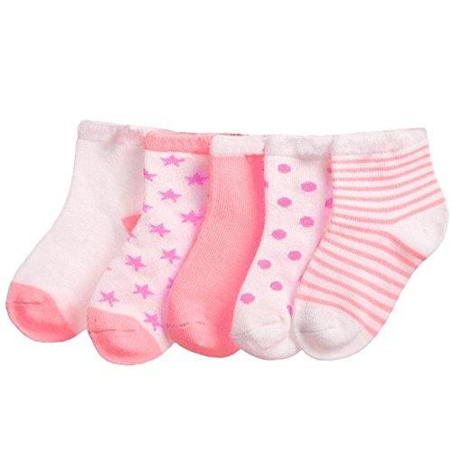 FOOTPRINTS Organic cotton Baby Socks- 6-12 Months - Pack of 5 Pairs