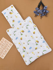 Moms Home Baby Organic Cotton Muslin Sleeping cum Carrying Nest Bag- Jungle Safari 0-8 Months