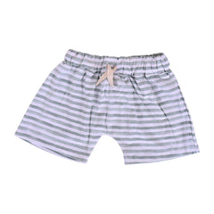 Baby Organic Cotton Unisex T-Shirt and Shorts Set - Green Stripes