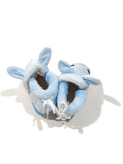 Footprints Soft First Walking Shoes For Unisex Baby Bootie with Rubber, Blue Rabit 6-9 Months