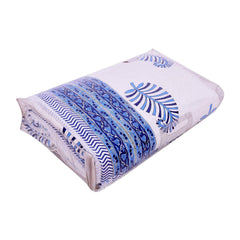 Mom's Home Organic Cotton Double Bed- Soft and Light Weight Comfortor/Quilt - Pan Blue - - 90"*108''