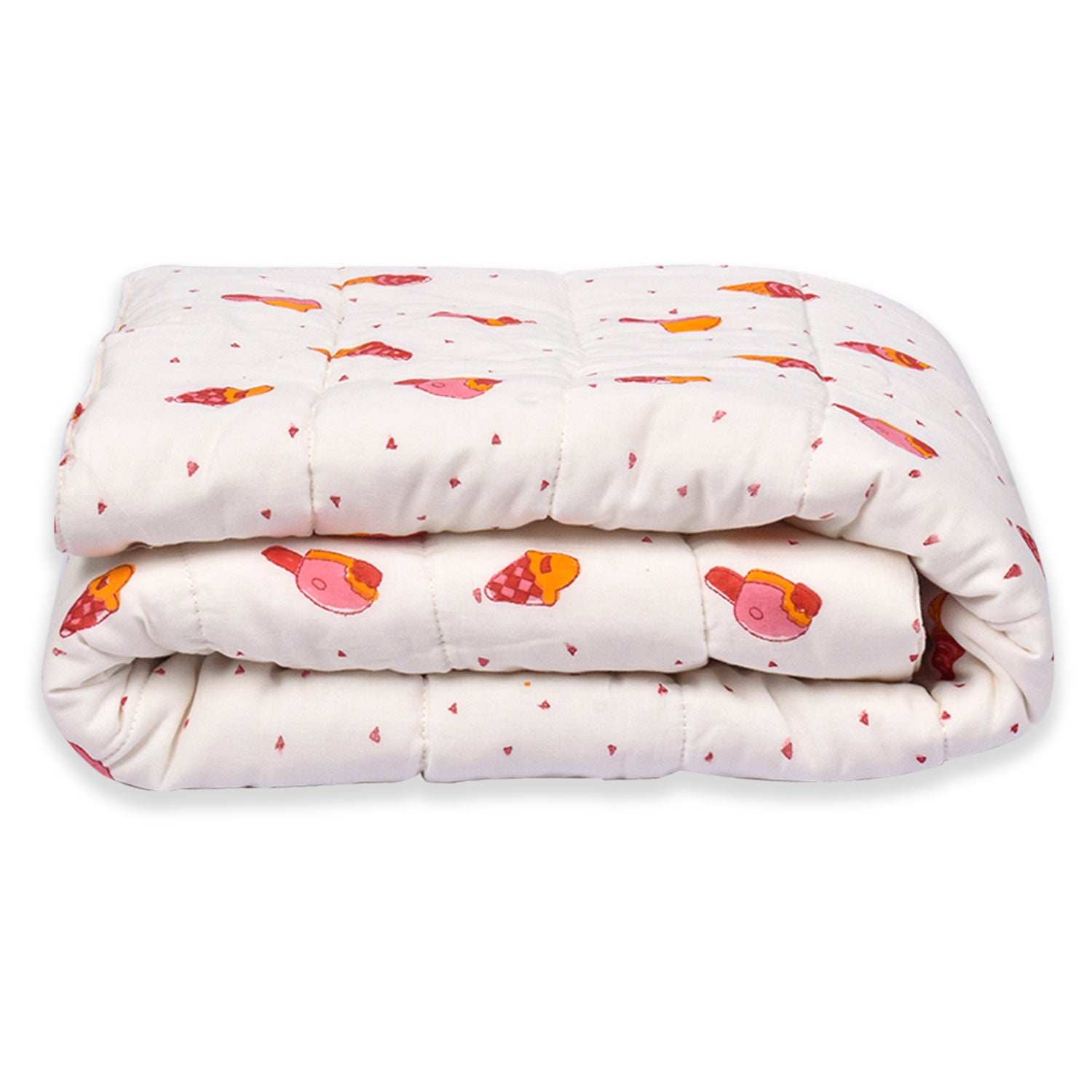 Baby Ac Quilt Blanket cum Bedspread- 0-3 Years - 100*120 cm - Icecream
