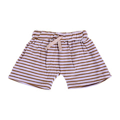 Baby Organic Cotton Unisex T-Shirt and Shorts Set - Yellow Stripes