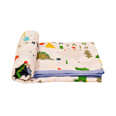 Baby Muslin Dohar- 100X100 CM-(0-3 Years)-DinoPark