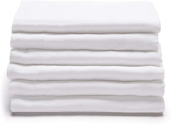 Baby Muslin Square Nappies 70*70 cms - 0-6 Months -Pack of 3- White
