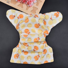 Moms Home Baby Reusable Cotton Pocket Diapers With 3 Inserts,  Adjustable 0-12 Months - Pack of 3