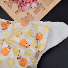 Moms Home Baby Reusable Cotton Pocket Diapers With 3 Inserts,  Adjustable 0-12 Months - Pack of 3