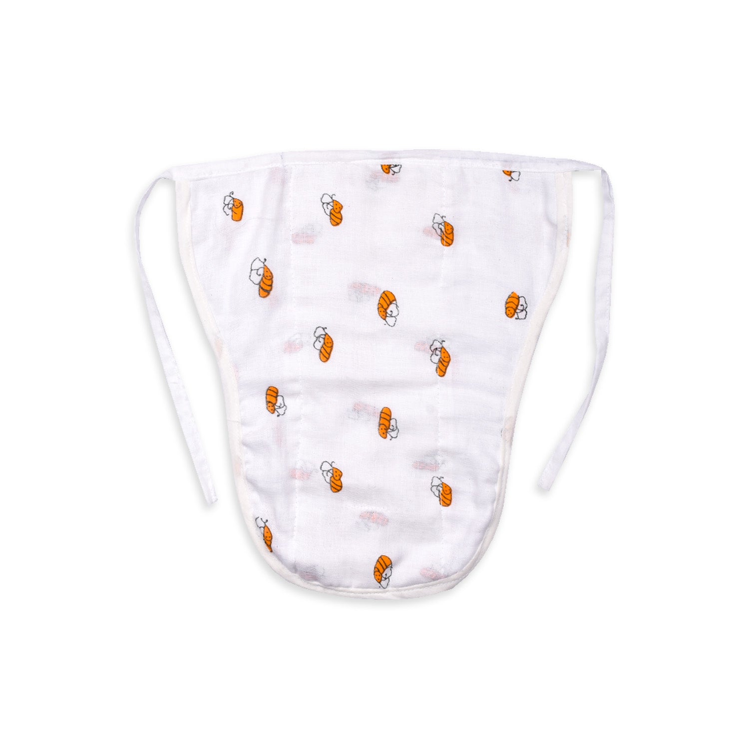 Baby Organic Cotton Printed Muslin Nappies Pack of - 3 Mix